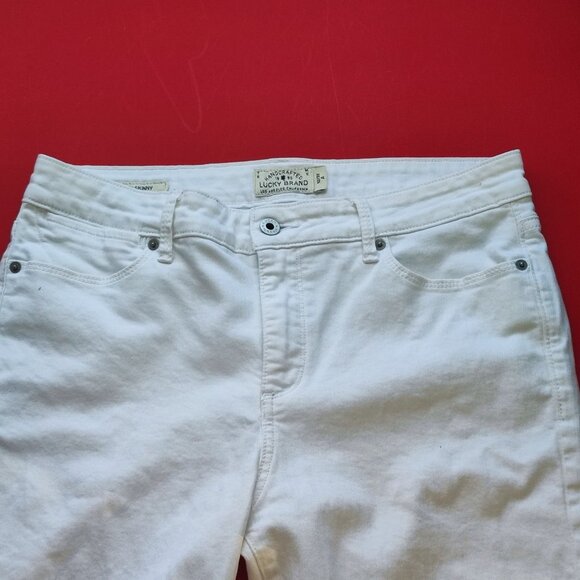 Lucky Brand Jeans Hayden skinny white women's size 12/31 - Picture 2 of 11